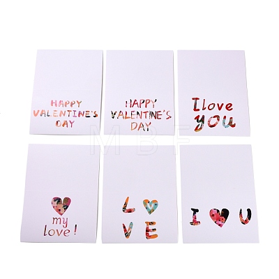 Rectangle Paper Greeting Cards DIY-F096-05-1