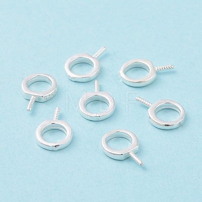 925 Sterling Silver Screw Eye Peg Bails STER-D035-42S-1