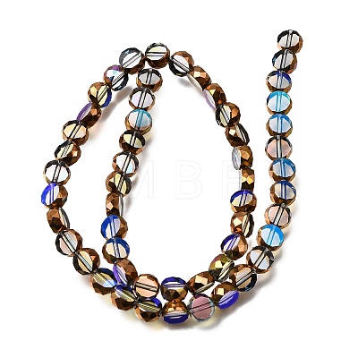 Electroplated Transparent Glass Beads Strands GL-CBA98F0-06A-07-1