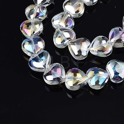 Electroplate Glass Beads Strands EGLA-S188-14-B03-1