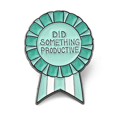 Word Did Something Productive Dopamine Color Series Medal Enamel Pin JEWB-D018-01C-EB-1