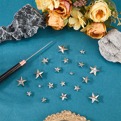 150Pcs 6 Styles Iron Rivets IFIN-CL0001-05P-1