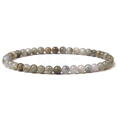 Natural Labradorite Beads Stretch Bracelets RM4767-3-1