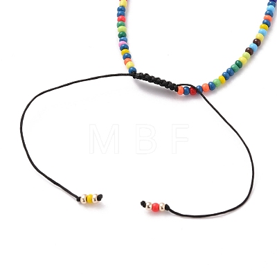 Adjustable Nylon Cord Braided Bead Bracelets BJEW-JB05625-1