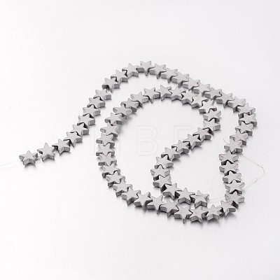 Electroplate Non-magnetic Synthetic Hematite Bead Strands G-F300-24C-F01-1