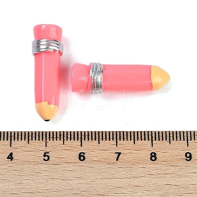 Pencil Resin Cabochons RESI-Q014-06F-1