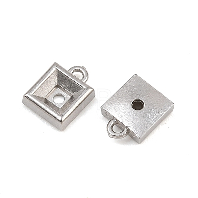304 Stainless Steel Charm Rhinestone Settings SA-CBAC865-07E-P-1