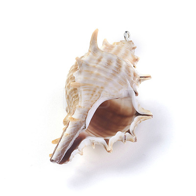 Spiral Shell Pendants BSHE-G019-04P-1