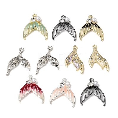Alloy Enamel Pendants RB-CBAE3B4-01-1