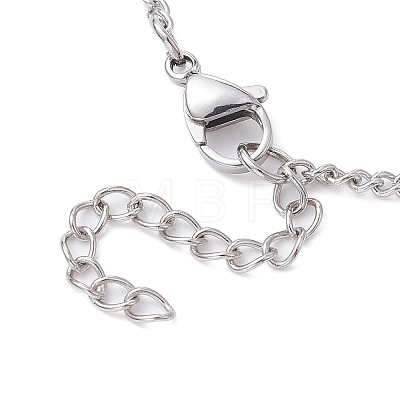 304 Stainless Steel Macrame Pouch Braided Gemstone Holder Pendant Necklace Making NJEW-JN04430-01-1