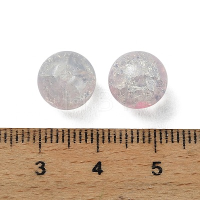 Transparent Crackle Baking Paint Glass Beads Strands LS-DGLA-XCP0001-29-1