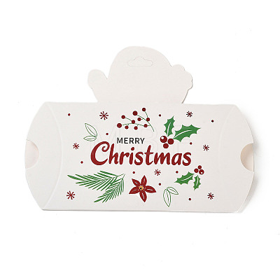 Christmas Theme Paper Pillow Gift Boxes CON-B012-03-1