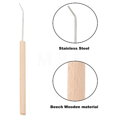 Wooden Knitting Tools Set TOOL-WH0018-22-1