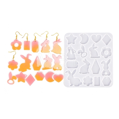 Animal Earrings Pendants DIY Silhouette Silicone Mold DIY-Q033-02A-1