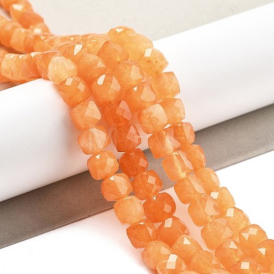 Natural Quartz  Imitation Orange Aventurine Beads Strands G-C179-B17-01-1