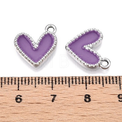 Rack Plating Alloy Enamel Charms ENAM-N056-343P-B-1