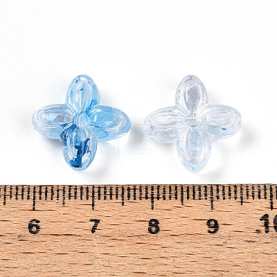 Transparent Acrylic Beads TACR-T028-35J-1