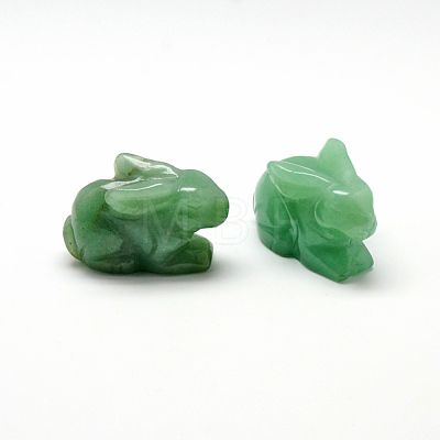 Bunny Natural Green Aventurine Home Display Decorations G-R414-14D-1