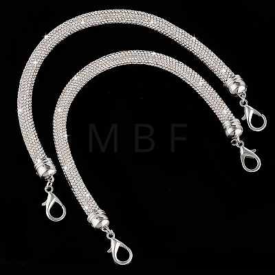 Alloy Rhinestone Round Rope Bag Straps FIND-WH0419-41A-1