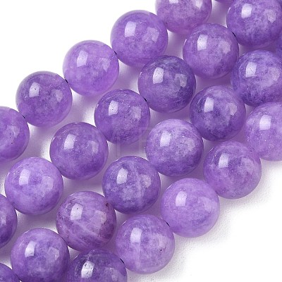 Dyed Natural Malaysia Jade Beads Strands G-G021-01D-01-1