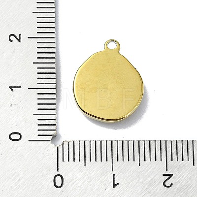 Ion Plating(IP) 304 Stainless Steel Pendants STAS-B058-19G-04-1