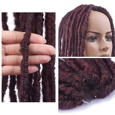 Curly Faux Locs Crochet Hair OHAR-G005-12A-1