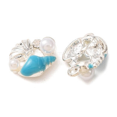 Alloy with Crystal Rhinestone & Enamel Pendants RB-CBAC8D9-01S-02-1