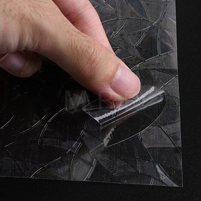 PVC Self-Adhesive Window Stickers DIY-I050-05-1