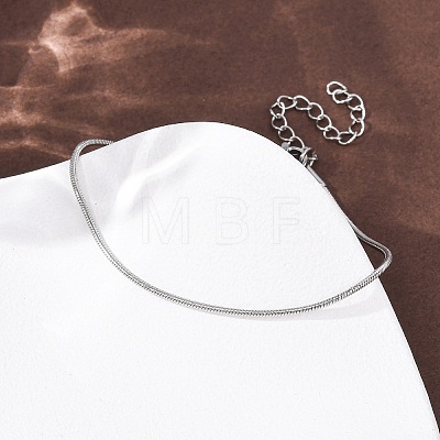 304 Stainless Steel Snake Chain Bracelets for Women BJEW-G775-02P-1