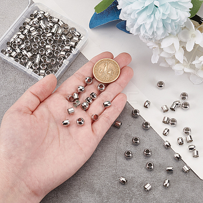   150Pcs 3 Style 304 Stainless Steel European Beads STAS-PH0005-42-1