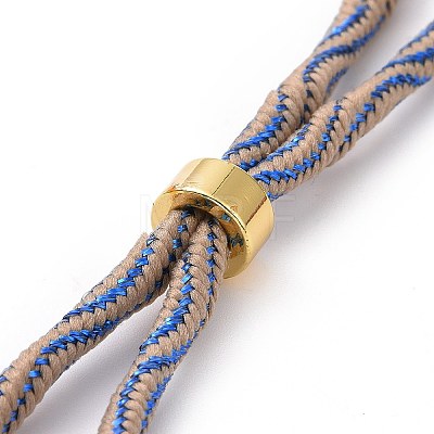 Nylon Cord Silder Bracelets MAK-C003-03G-20-1