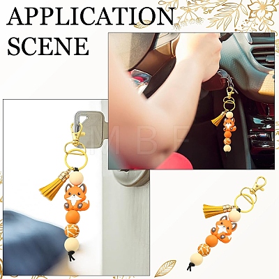 Silicone Pendant Decorations HJEW-YW00451-02-1