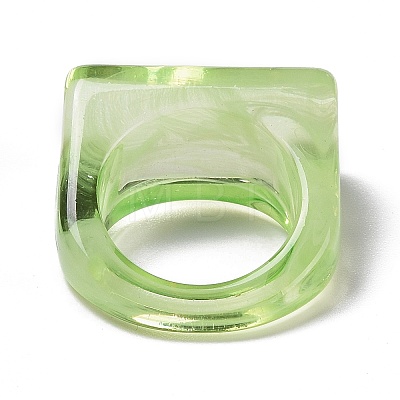 Transparent Acrylic Finger Rings RJEW-T010-10B-1