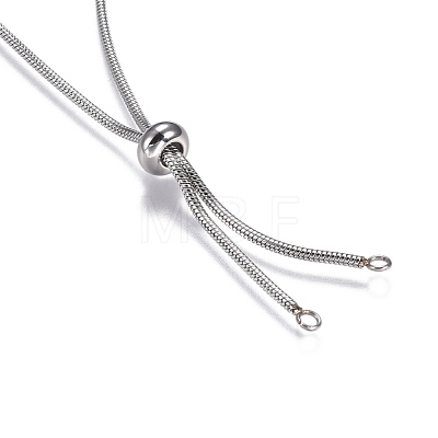 Adjustable 304 Stainless Steel Slider Necklaces X-NJEW-L156-004P-1