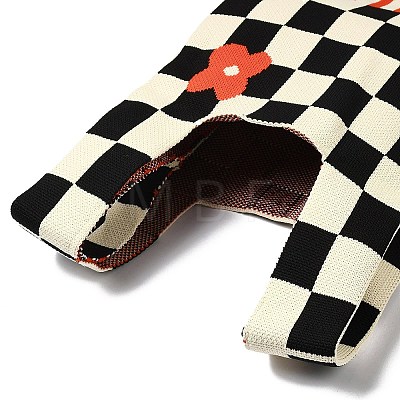 Polyester Mini Knit Tote Bags ABAG-C008-01B-06-1