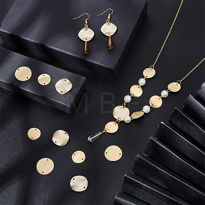 30Pcs 3 Styles Brass Connector Charms KK-HY0001-32-1