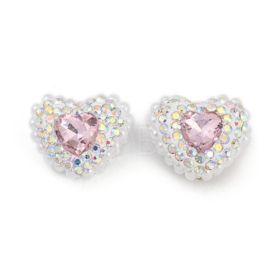 Polymer Clay Glass Rhinestone Beads CLAY-NH0001-13G-1