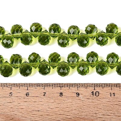 Transparent Glass Beads Strands GLAA-Q116-01A-B11-1