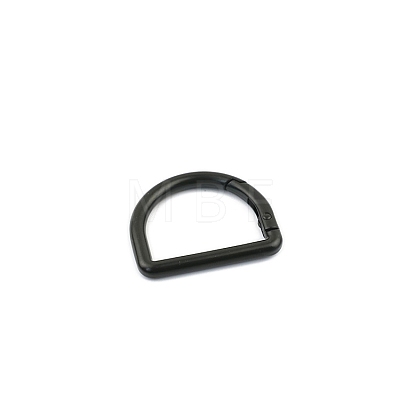 D-shaped Alloy Spring Ring Clasps PW-WG353A0-07-1