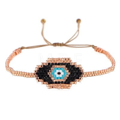Friendship Evil Eye Loom Pattern Seed Beads Bracelets for Women BJEW-C011-47-1