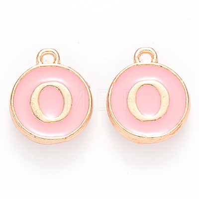 Golden Plated Alloy Enamel Charms LS-ENAM-S118-07O-1