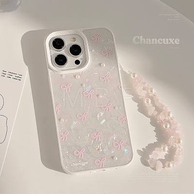 3D Flower Bowknot TPU Plastic Mobile Phone Cover PW-WGEE7EB-01-1