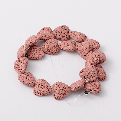 Synthetic Lava Rock Bead Strands G-N0114-19-1