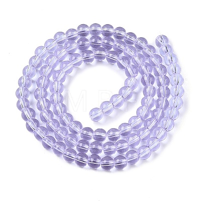 Transparent Glass Beads Strands GLAA-T032-T4mm-01-1