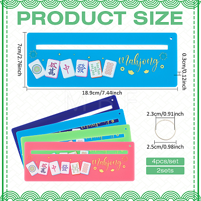 Acrylic Mahjong Rules Reader DIY-BC0017-07-1