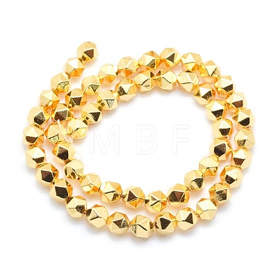 Electroplate Non-magnetic Synthetic Hematite Beads Strands G-L485-07A-G-1