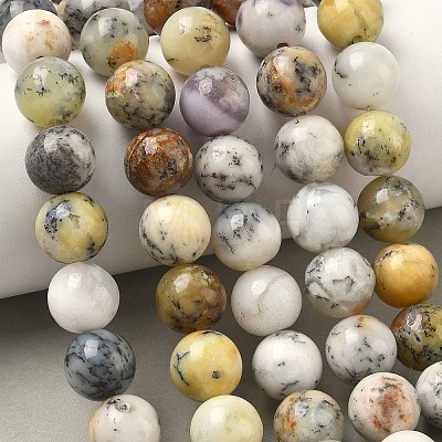 Natural African Opal Beads Strands G-B048-B03-04-1