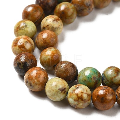 Natural Yellow Chrysocolla Beads Strands G-H298-A07-02-1