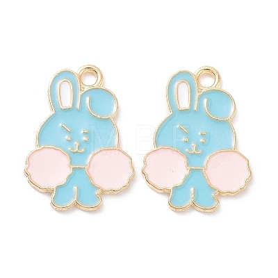 Alloy Enamel Pendants PALLOY-D015-04B-1