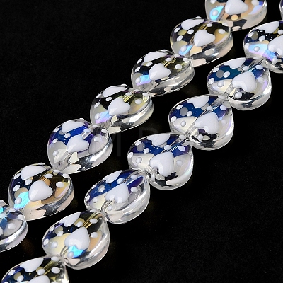 Handmade Glass Beads Strands LAMP-K037-09G-1